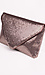 Gold Metallic Envelope Clutch Thumb 2