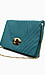 Pleated Animal Skin Clutch Thumb 2