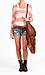 Destroyed Denim Shorts Thumb 5