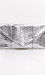 Metallic Silver Snakeskin Clutch Thumb 1