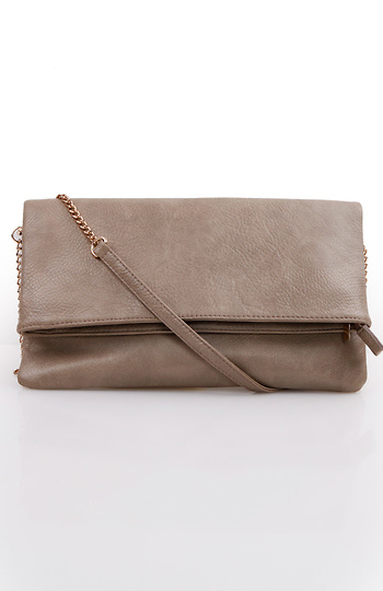Faux Leather Clutch Bag Slide 1