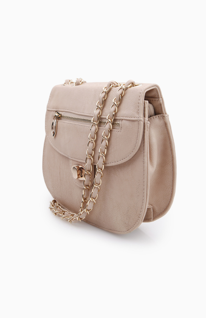Chain link Handbag in Beige DAILYLOOK