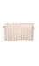 Ivory Foldover Weave Clutch with Tassel Thumb 3