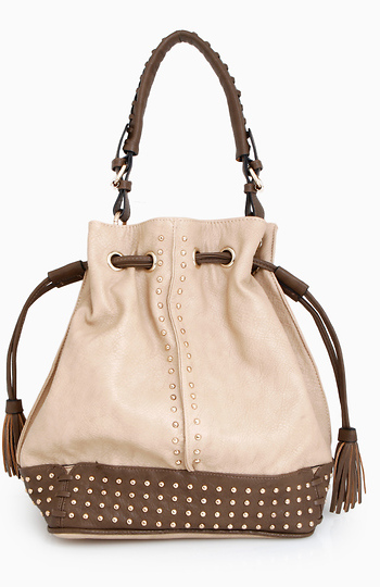 Classy Studded Bucket Bag Slide 1