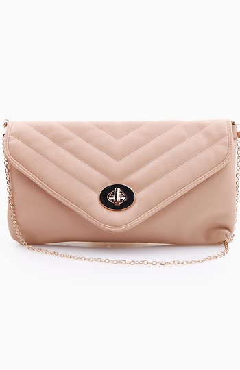 Beige Seamed Shoulder Bag Slide 1