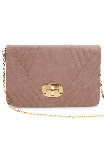 Pleated Animal Skin Clutch Slide 1