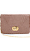 Pleated Animal Skin Clutch Thumb 1