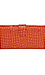 Orange Snakeskin Wallet Clutch Thumb 1