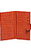 Orange Snakeskin Wallet Clutch Thumb 5