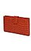 Orange Snakeskin Wallet Clutch Thumb 2