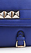 Blue Studded Satchel Thumb 4