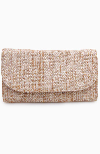 Straw Weave Clutch Slide 1