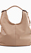 Tan Pebble Hobo Bag Thumb 1