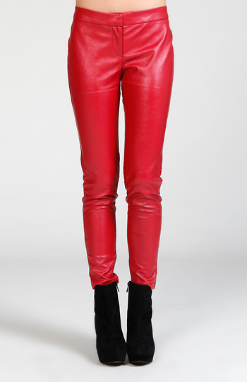 Pleather Moto Skinnies Slide 1