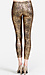 Metallic Animal Print Leggings Thumb 3