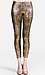 Metallic Animal Print Leggings Thumb 1