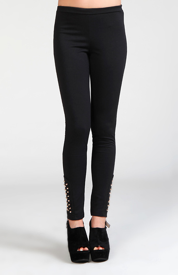 Stud Ankle Leggings Slide 1