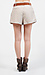 Pleated Shorts with Woven Belt Thumb 3
