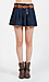 Pleated Shorts with Woven Belt Thumb 1