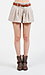 Pleated Shorts with Woven Belt Thumb 1