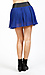 Pleated Skirt with Leather Waistband Thumb 3