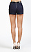 Textured Leather Trim Shorts Thumb 3