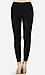 Metallic Faux Leather Panel Leggings Thumb 3