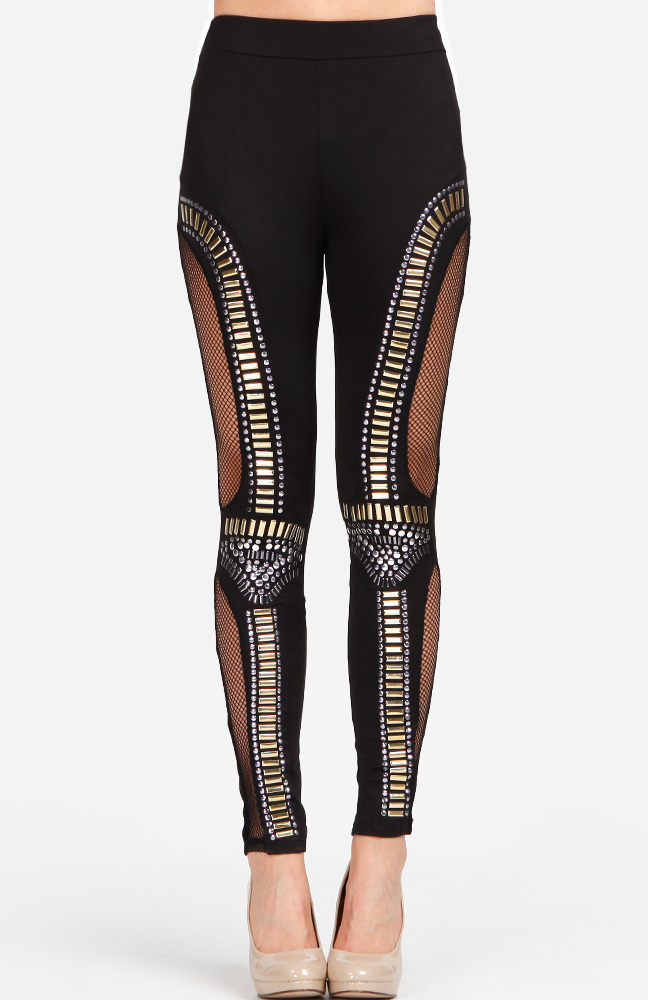 calvin klein fishnet leggings