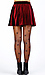 Velvet Pleated Mini Skirt Thumb 3