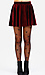 Velvet Pleated Mini Skirt Thumb 1