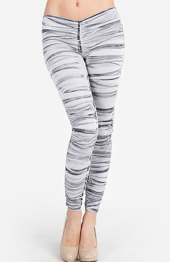 Newsprint Leggings Slide 1