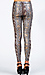 Metallic Cobra Print Leggings Thumb 3