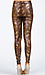 Metallic Cobra Print Leggings Thumb 3