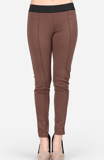 Banded Waist Leggings Slide 1