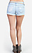 Lace Detail Denim Shorts Thumb 3