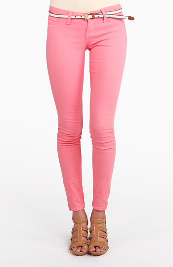 Coral Skinny Jeans Slide 1