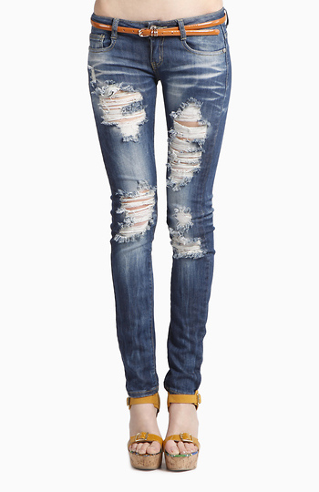 Distressed Jeans Slide 1