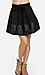 Leatherette Band Pleated Skirt Thumb 1
