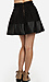 Leatherette Band Pleated Skirt Thumb 3