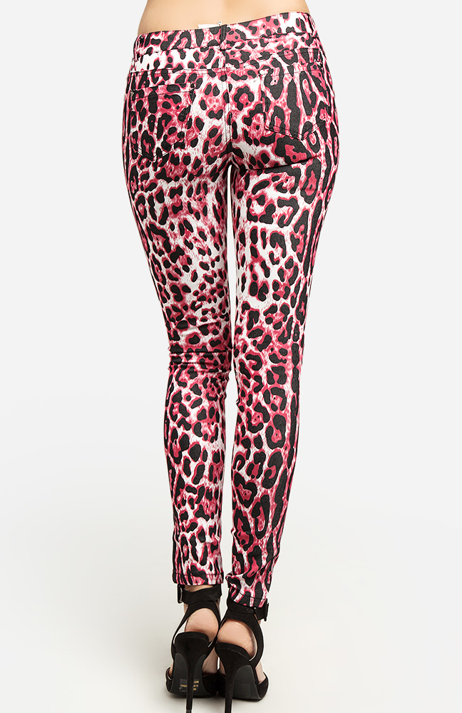 leopard stripe jeans