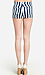 Sailor Striped Denim Shorts Thumb 3