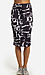 Scrambled Letter Pencil Skirt Thumb 1