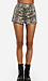 Metallic Brocade Shorts Thumb 1