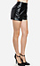 High Waist Leatherette Shorts Thumb 2