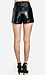 High Waist Leatherette Shorts Thumb 3