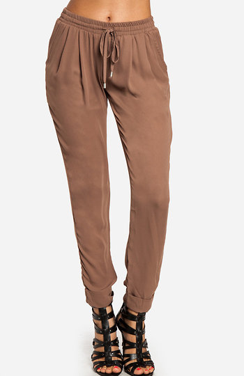 Tapered Drawstring Pants Slide 1