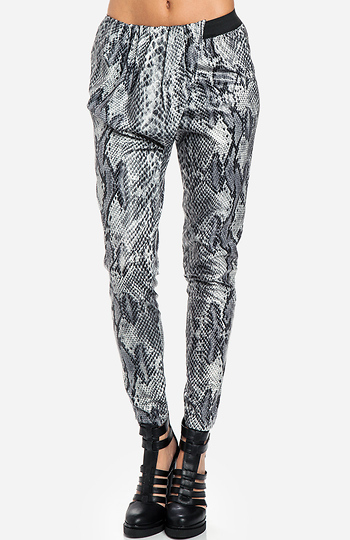 Snake Print Harem Pants Slide 1