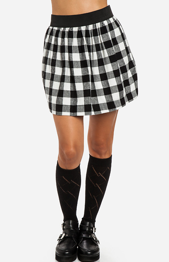 Plaid Flannel Skirt Slide 1