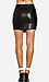 Zippered Vegan Leather Mini Skirt Thumb 2