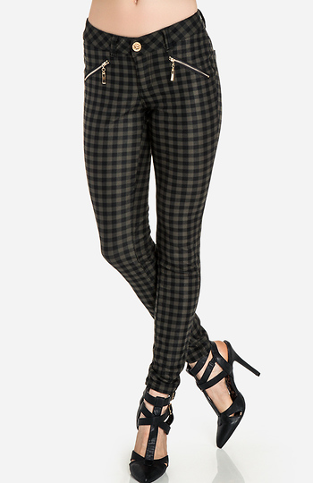 Plaid Rocker Skinnies Slide 1